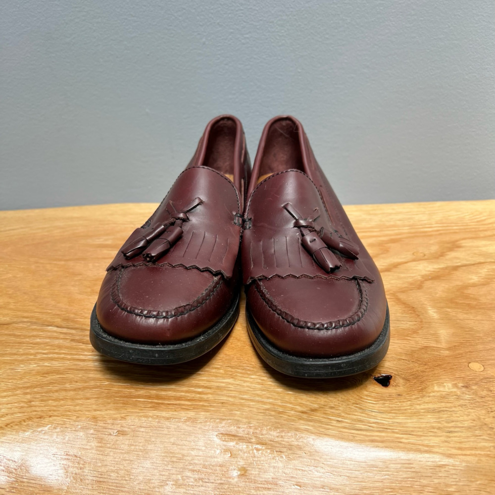 G.H. Bass & Co. Weejuns Marietta II Burgundy Tassel Loafers Men’s Size 11M - Picture 2 of 7